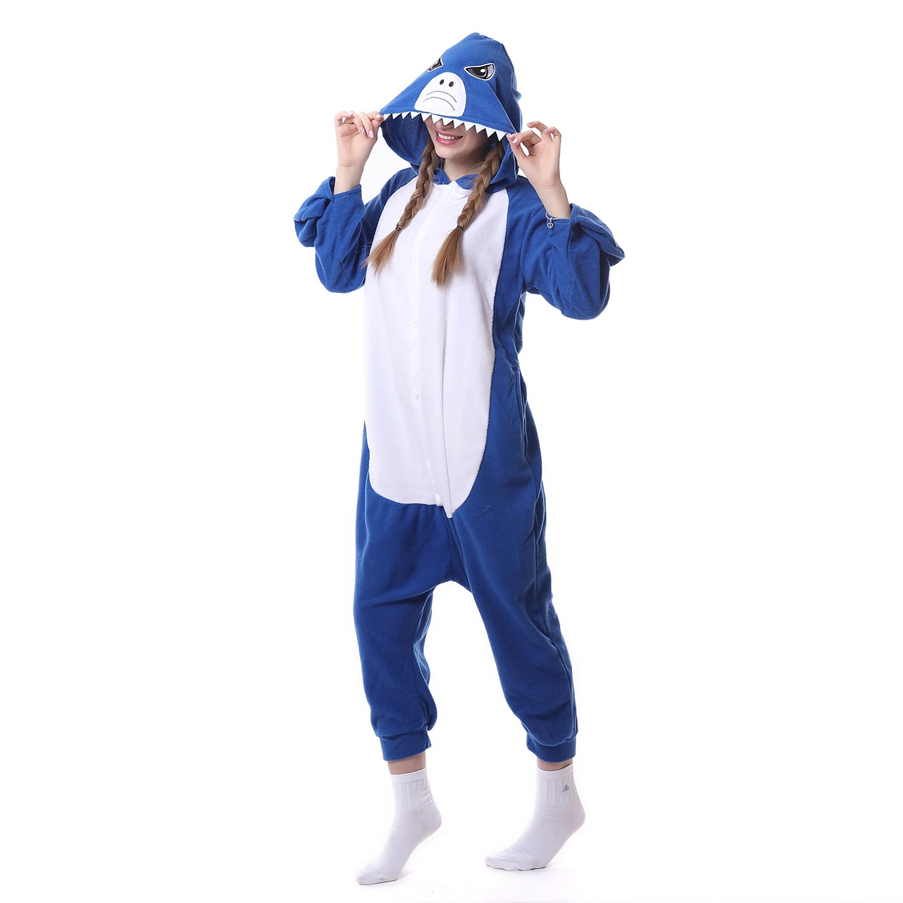 Manufacturer plus size blue whale sexy adults women pajamas animal onesie, Customized color 
Manufacturer plus size blue whale sexy adults women pajamas animal onesie, Customized color