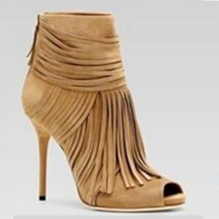 2020 new arrival 12 cm super high heel tassel women's black suede ankle zipper boot 42
2020 new arrival 12 cm super high heel tassel women's black suede ankle zipper boot 42