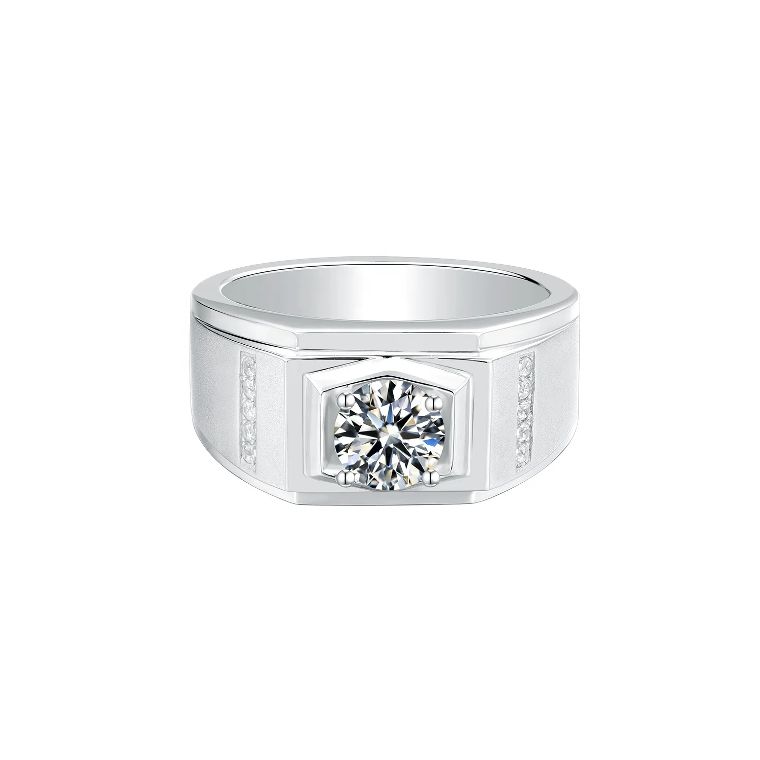 Abiding 925 Sterling Silver Finger Ring White Gold Plated Jewelry 1Ct Moissanite Diamond Rings For Men Wedding
Abiding 925 Sterling Silver Finger Ring White Gold Plated Jewelry 1Ct Moissanite Diamond Rings For Men Wedding