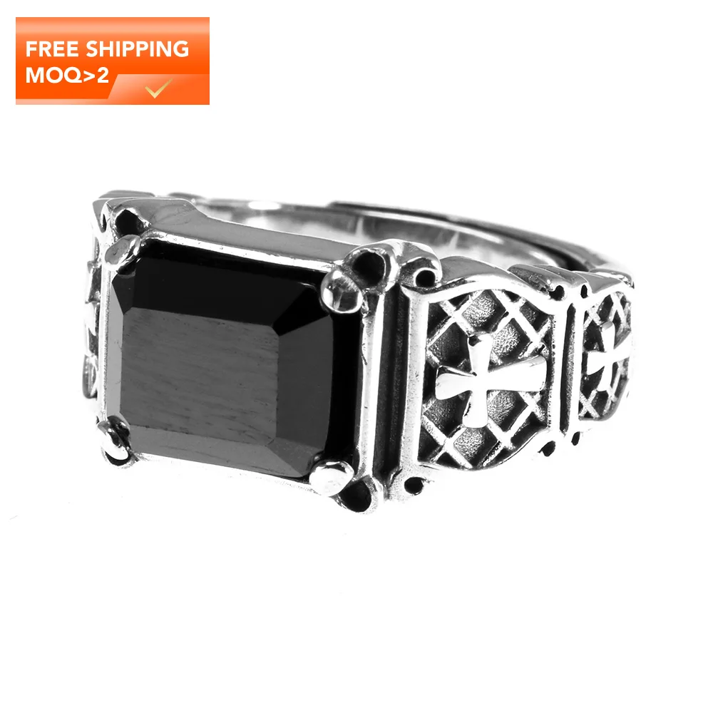 Vintage Silver 925 Jewelry Signet Mens Rings Cross Engraving Natural Black Stone Onyx Rings Hiphop Rock Jewelry Opening Type
Vintage Silver 925 Jewelry Signet Mens Rings Cross Engraving Natural Black Stone Onyx Rings Hiphop Rock Jewelry Opening Type