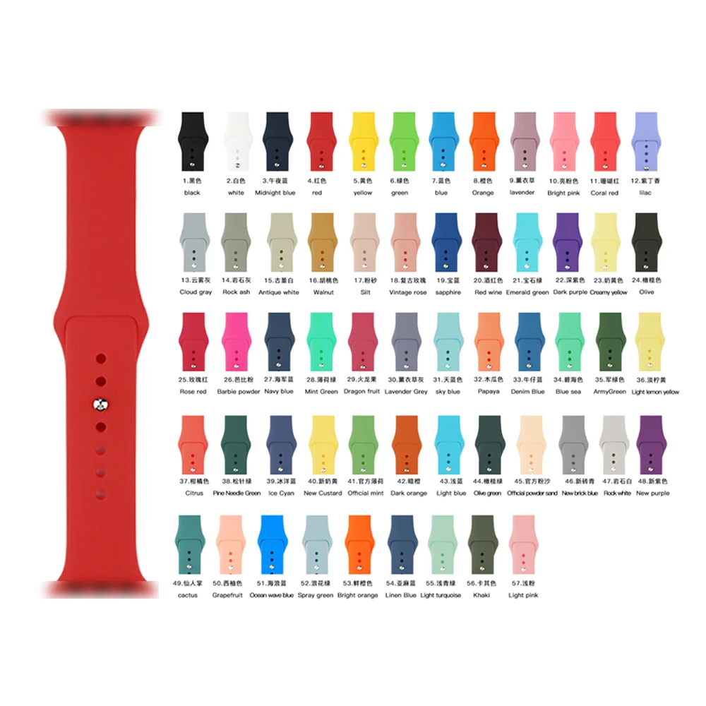 Watch Band Factory Waterproof Soft Rubber Silicone Smart Watch Bands Strap Series 7 For Apple Watch Bands 38 40 41 42 44 45 mm
Watch Band Factory Waterproof Soft Rubber Silicone Smart Watch Bands Strap Series 7 For Apple Watch Bands 38 40 41 42 44 45 mm