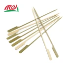 factory direct green skin color paddle flat bbq bamboo gun skewer for bbq