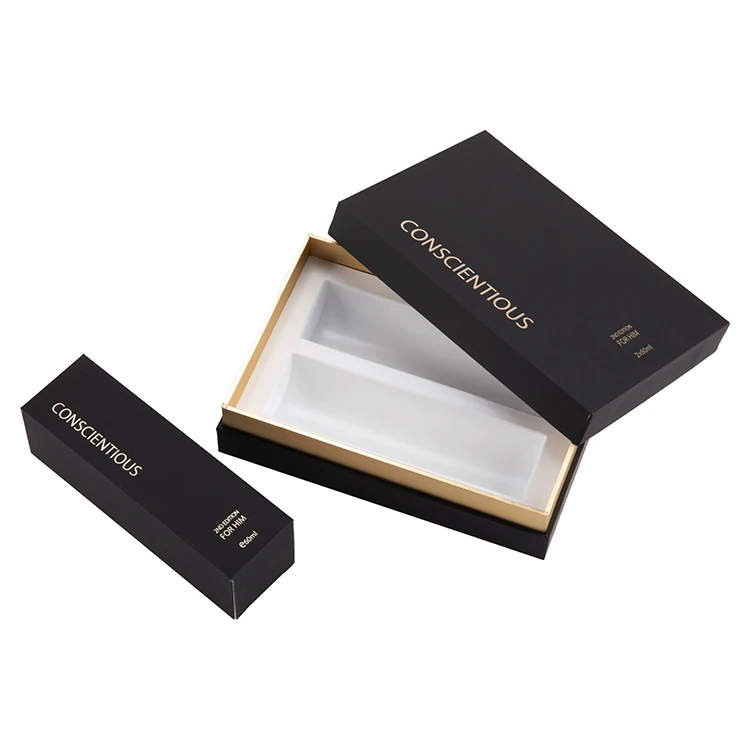 custom design luxury rigid paper gift boxes perfume makeup