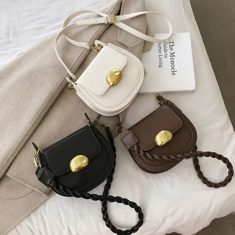 2021 New Saddle Bag PU Retro Handbags Luxury Handbags For Women Ladies With handbags manufacturer, White, black, coffee color
2021 New Saddle Bag PU Retro Handbags Luxury Handbags For Women Ladies With handbags manufacturer, White, black, coffee color