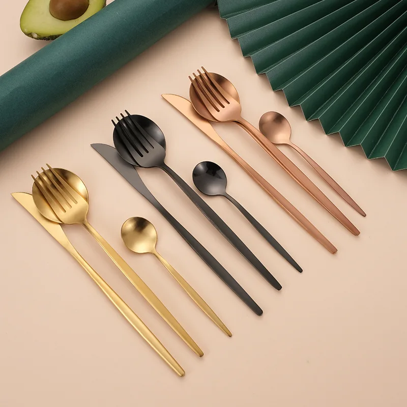Wholesale Korean 4Pcs Metal Flatware Restaurant Premium Wedding Camping Portable Travel Stainless Steel Gold Portugal Cutlery, Silver, gold, black, customizable
Wholesale Korean 4Pcs Metal Flatware Restaurant Premium Wedding Camping Portable Travel Stainless Steel Gold Portugal Cutlery, Silver, gold, black, customizable
