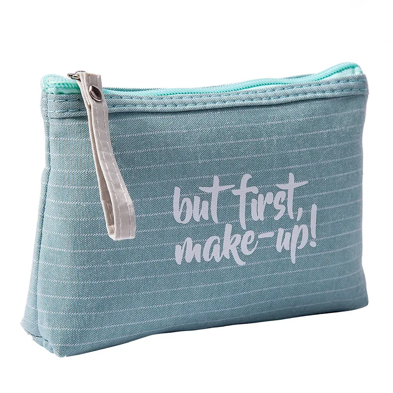 New Cosmetic Make Up Bag Organic Fabric Cotton Canvas Zipper Custom Logo Women Travel Makeup Pouch for Sale
New Cosmetic Make Up Bag Organic Fabric Cotton Canvas Zipper Custom Logo Women Travel Makeup Pouch for Sale
