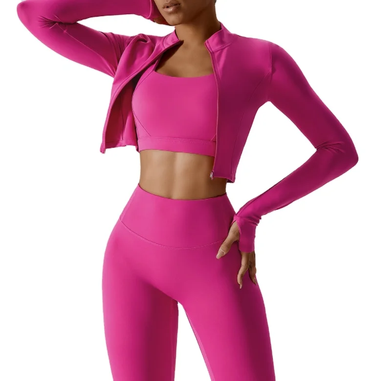 8 Colors Zipper Outdoor Running Sports Yoga Jacket Slimming Fitness Long-Sleeved Jacket Girls Quick-Drying Yoga Clothes
8 Colors Zipper Outdoor Running Sports Yoga Jacket Slimming Fitness Long-Sleeved Jacket Girls Quick-Drying Yoga Clothes