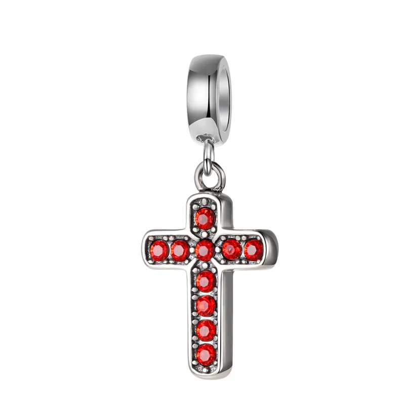 YW Silver Cross Dangle Beads Charms with Crystal for DIY Bracelet Making Women Gifts Luxury 925 Sterling Pan Jewelry Pendants
YW Silver Cross Dangle Beads Charms with Crystal for DIY Bracelet Making Women Gifts Luxury 925 Sterling Pan Jewelry Pendants