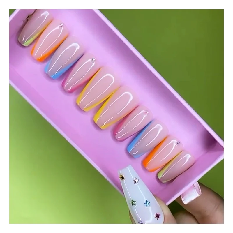 2021 New arrival nails press on luxury style fashion nail supplies faux nails wholesale, Multi color
2021 New arrival nails press on luxury style fashion nail supplies faux nails wholesale, Multi color