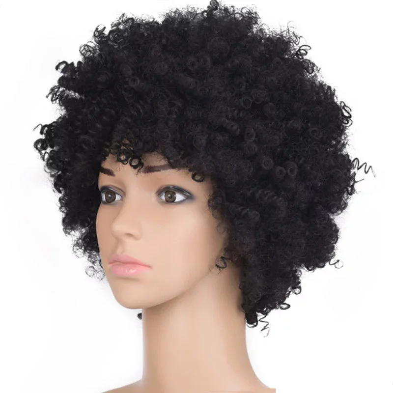 BEAUFLY Short Curly Hair Wig High Temperature Heat Resistant Fiber Hair Afro Wigs For Black LADY, Black,customized
BEAUFLY Short Curly Hair Wig High Temperature Heat Resistant Fiber Hair Afro Wigs For Black LADY, Black,customized
