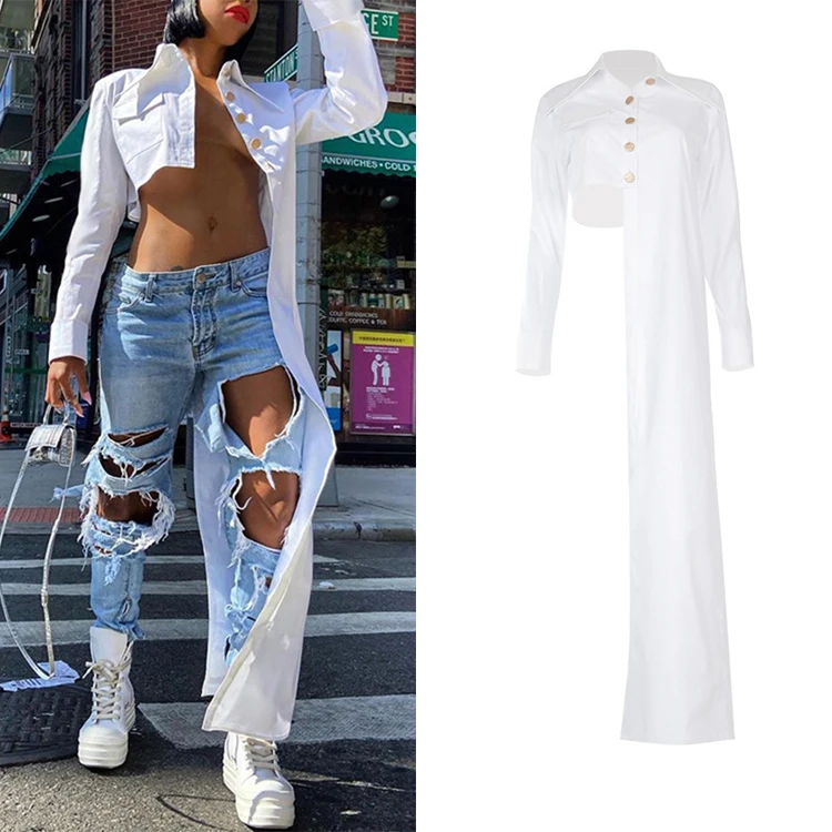 Latest Design Spring 2021 Women Clothing Turn-Down Collar Irregular Solid White Ladies Blouses Long Sleeve Casual Women Shirt, Red & white
Latest Design Spring 2021 Women Clothing Turn-Down Collar Irregular Solid White Ladies Blouses Long Sleeve Casual Women Shirt, Red & white