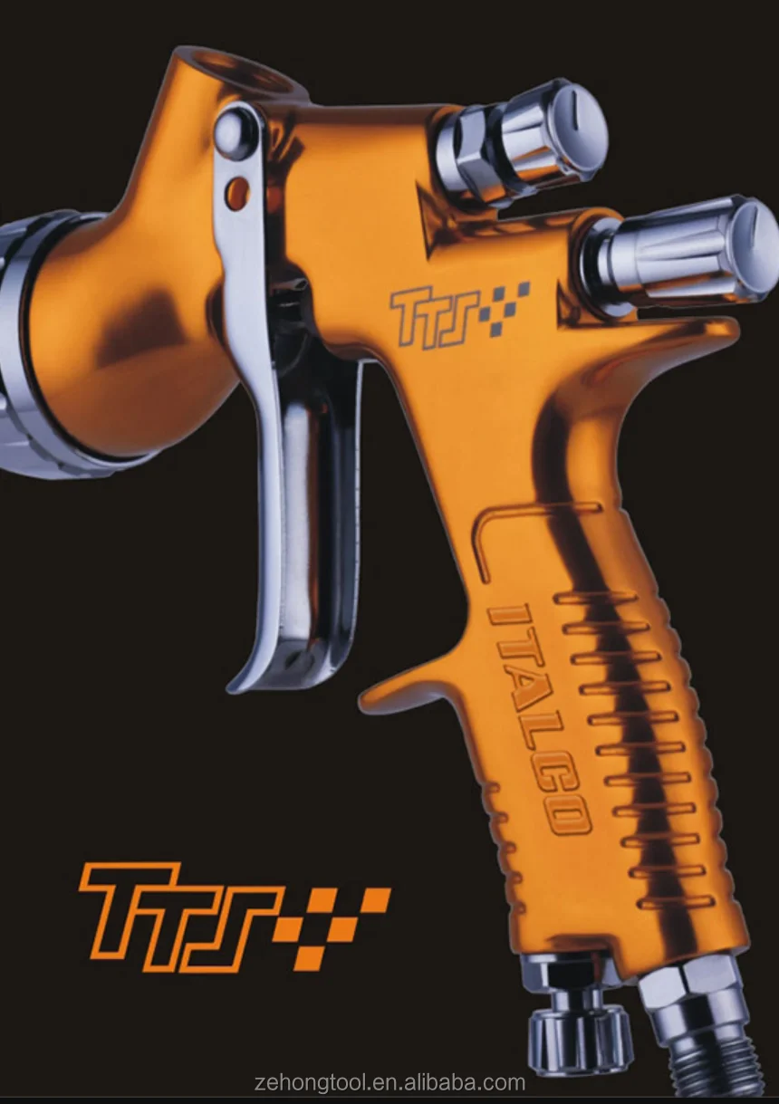 Spray Gun Hvlp Tts Te20 1 3mm Nozzle Gravitasi Hvlp Dengan Airbrush