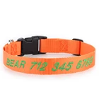 Manufacturer Nylon Custom Embroidered Personalized Dog Collar