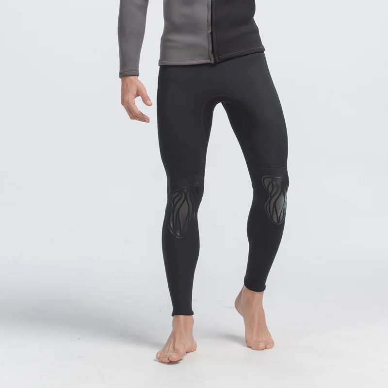 

Mens 3mm Black Neoprene Wetsuit Pants for Diving Snorkeling Surfing, Picture shows