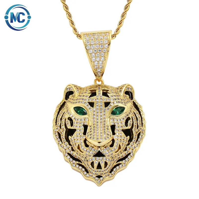 2021 Personality hip hop fashion trend tiger Leopard head pendant zircon men and women necklace
2021 Personality hip hop fashion trend tiger Leopard head pendant zircon men and women necklace
