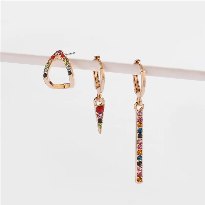 JUHU New alloy copper ear hooks colored gemstones diamond earrings and metal alloy jewelry set for women, Gold
JUHU New alloy copper ear hooks colored gemstones diamond earrings and metal alloy jewelry set for women, Gold