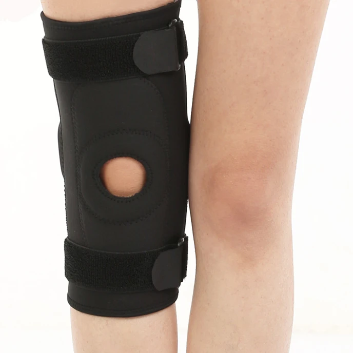 Health protective knee pads patella support knee brace with foldable steel strap, Black
Health protective knee pads patella support knee brace with foldable steel strap, Black