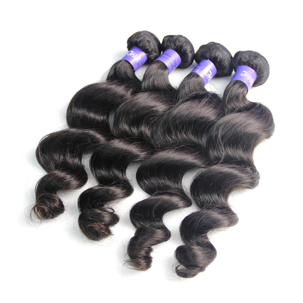 GS Indian Virgin Loose Wave Hair 100% Loose Wave Human Hair Bundles Natural Color Hair Bulk Extension
GS Indian Virgin Loose Wave Hair 100% Loose Wave Human Hair Bundles Natural Color Hair Bulk Extension