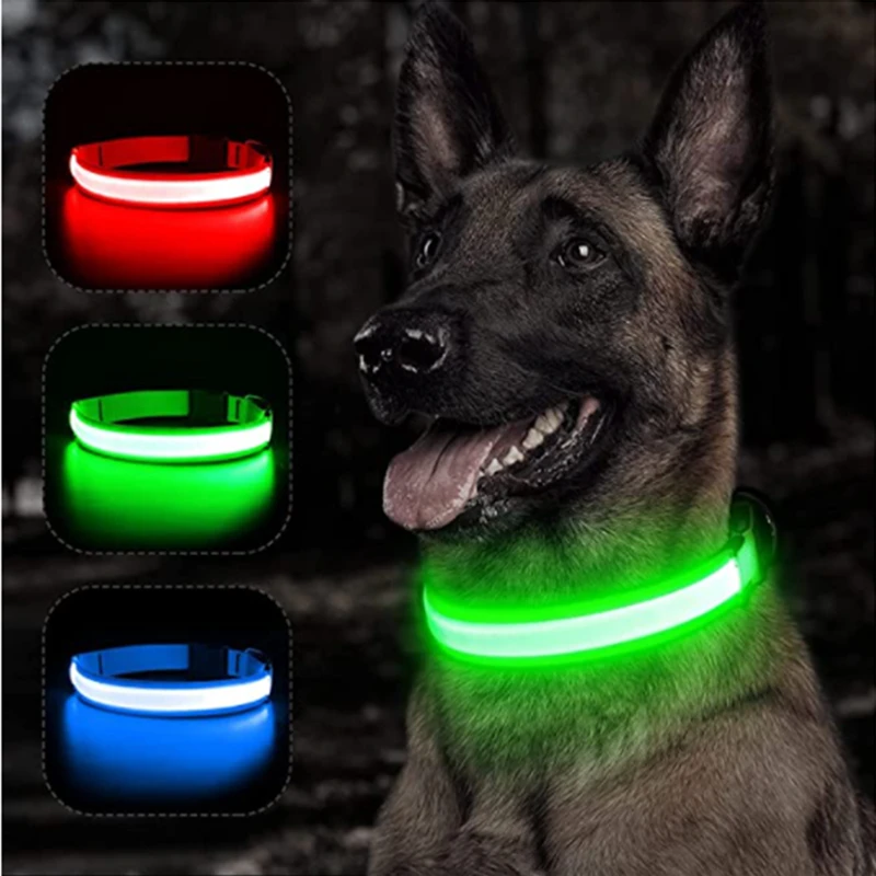 LED Glowing Dog Collar Adjustable Flash Recharge Luminous Collar Night Anti-Lost Dog Light For Small Dog Electronic Pet Products
LED Glowing Dog Collar Adjustable Flash Recharge Luminous Collar Night Anti-Lost Dog Light For Small Dog Electronic Pet Products