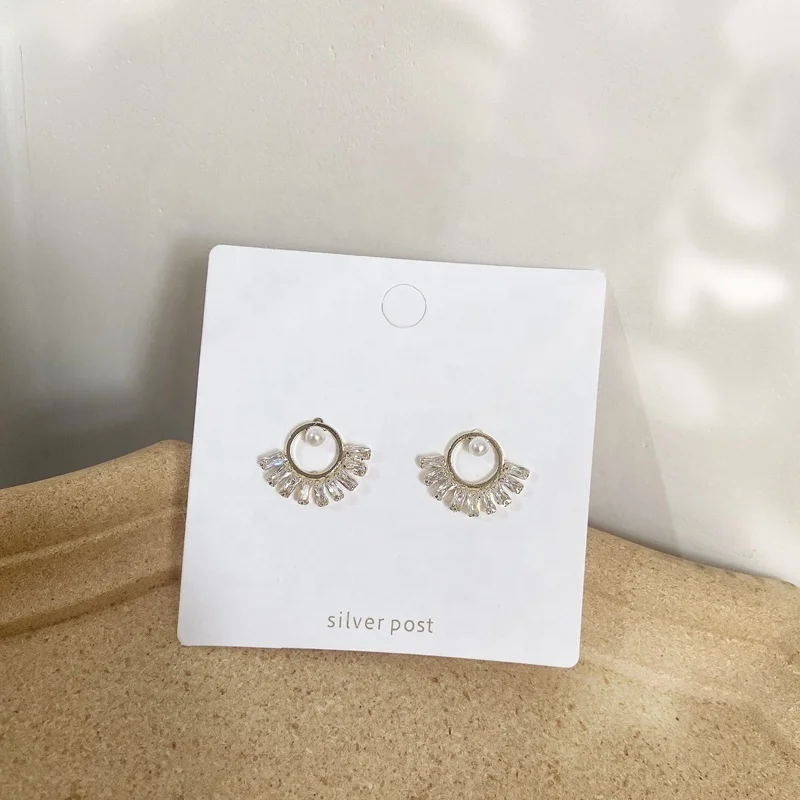 Fashion Cute Shiny Zircon Circle Stud Earrings For Women Girls Elegant Pearl Micro Paved Pendientes Jewelry 
Fashion Cute Shiny Zircon Circle Stud Earrings For Women Girls Elegant Pearl Micro Paved Pendientes Jewelry