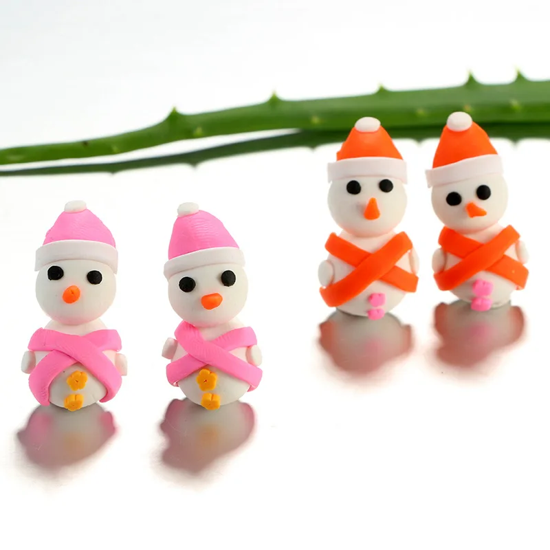 Handmade cute soft clay little snowman earrings for women girls Christmas earrings, As picture
Handmade cute soft clay little snowman earrings for women girls Christmas earrings, As picture