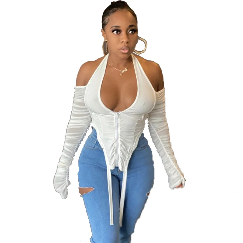 406 Fashion Women's Clothing 2021 Casual V-neck Woman Tops Fashionable Lace Mesh Transparent T-shirt Long Sleeve Crop Top, Black, white, red, blue, orange, green
406 Fashion Women's Clothing 2021 Casual V-neck Woman Tops Fashionable Lace Mesh Transparent T-shirt Long Sleeve Crop Top, Black, white, red, blue, orange, green