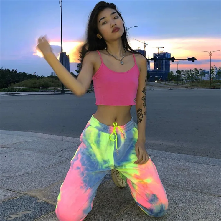 Neon Tie Dye Joggers High Waist Long Baggy Pants Women Sweatpants Loose Trousers, As pic
Neon Tie Dye Joggers High Waist Long Baggy Pants Women Sweatpants Loose Trousers, As pic