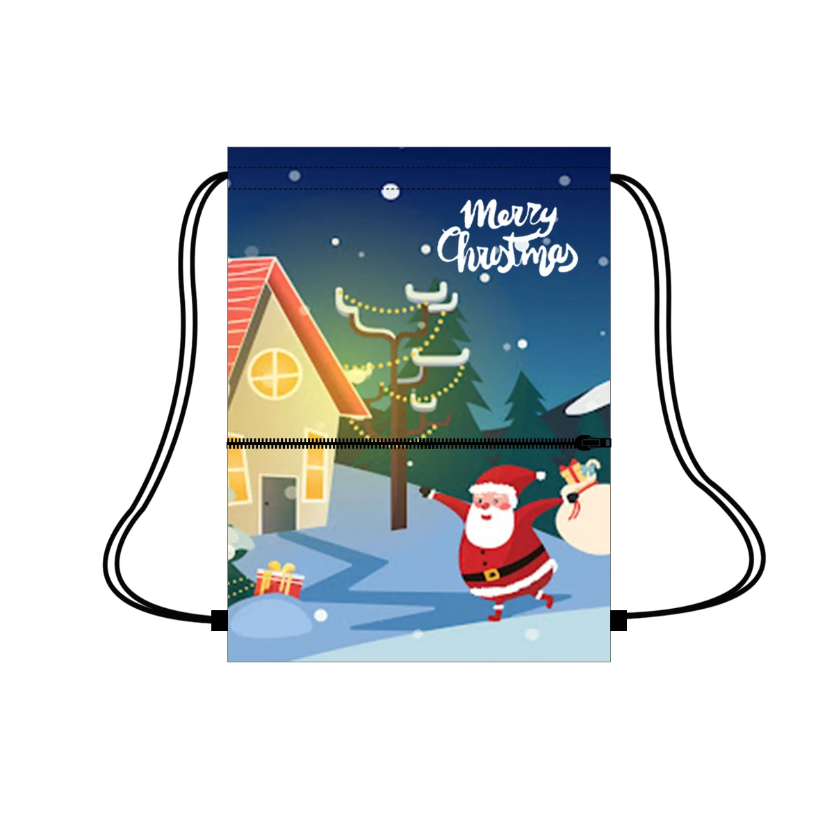 Sublimation gift bag drawstring adjustable washable reusable drawstring christmas gift bag with big zipper pocket, Customized
Sublimation gift bag drawstring adjustable washable reusable drawstring christmas gift bag with big zipper pocket, Customized