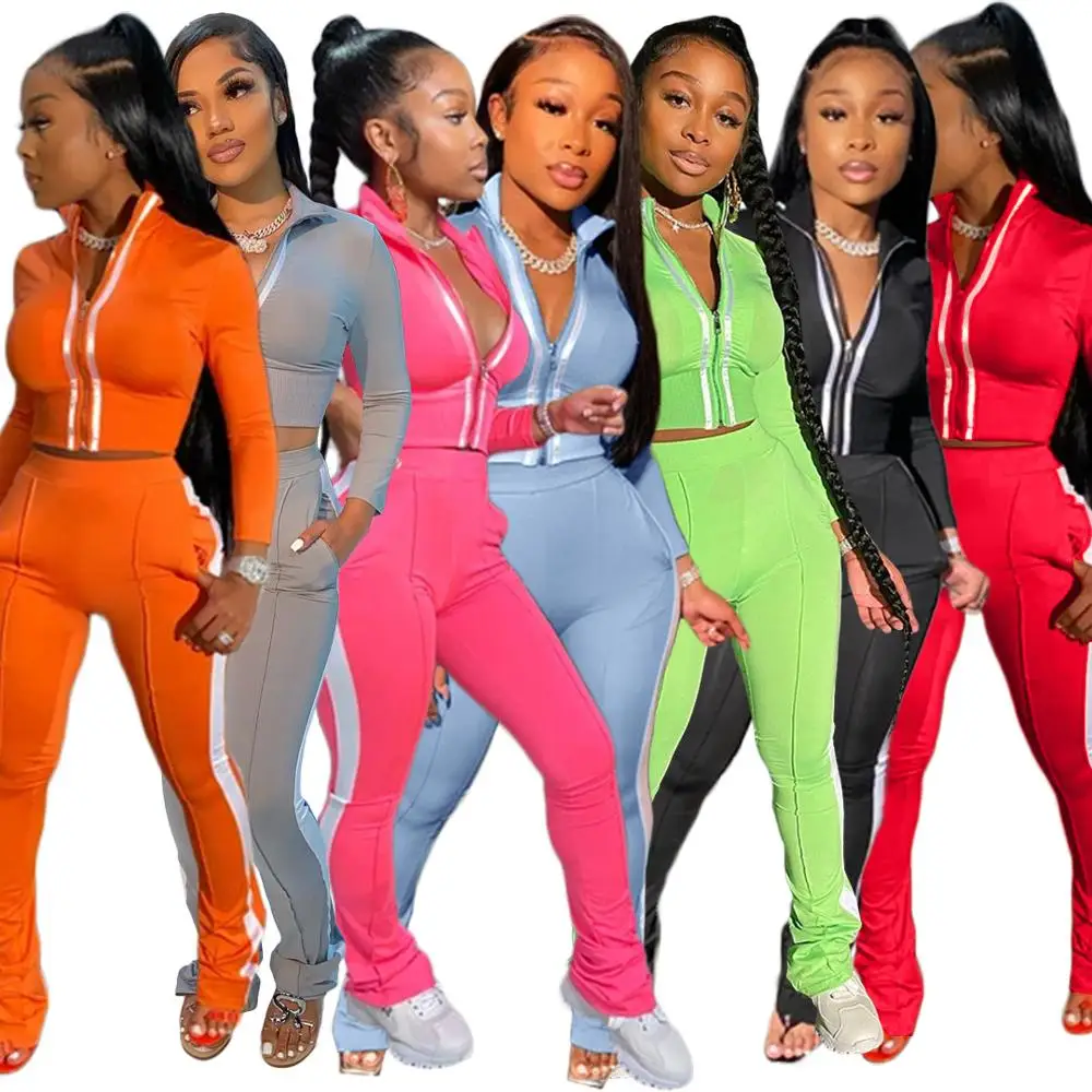 2020 long sleeve 2 piece tracksuit outfit women fall clothing, Orange gray, pink, blue, green, black, red
2020 long sleeve 2 piece tracksuit outfit women fall clothing, Orange gray, pink, blue, green, black, red