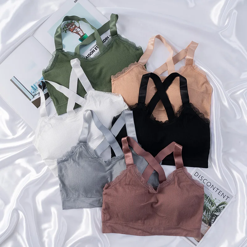 Korean Style wireless girl's yoga cross straps underwear cover fitness sports bra with nylon lace for women, Blue/white/black/green/pink/apricot
Korean Style wireless girl's yoga cross straps underwear cover fitness sports bra with nylon lace for women, Blue/white/black/green/pink/apricot