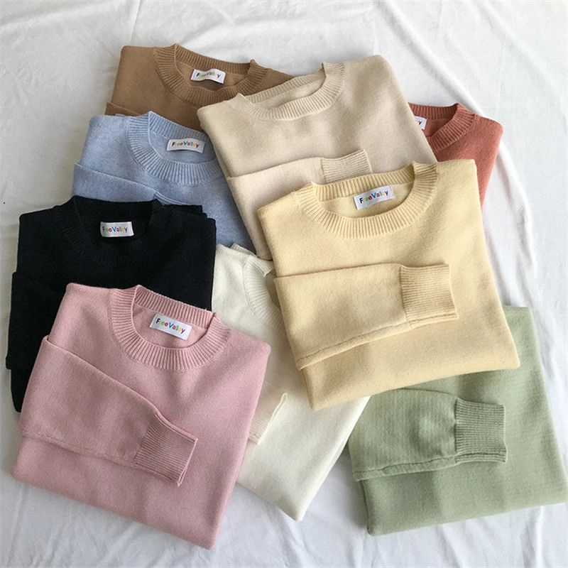 2021 autumn/winter women's knitted sweater Korean women's sweater pullover ladies thick-line sweater, As pictures
2021 autumn/winter women's knitted sweater Korean women's sweater pullover ladies thick-line sweater, As pictures