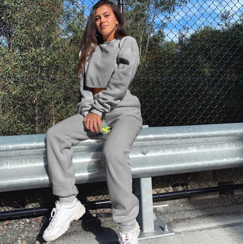 Polyester Cotton 2020 New Custom Solid Color Casual Sweater High-waist Two Piece Sets For Women, Avaliable
Polyester Cotton 2020 New Custom Solid Color Casual Sweater High-waist Two Piece Sets For Women, Avaliable