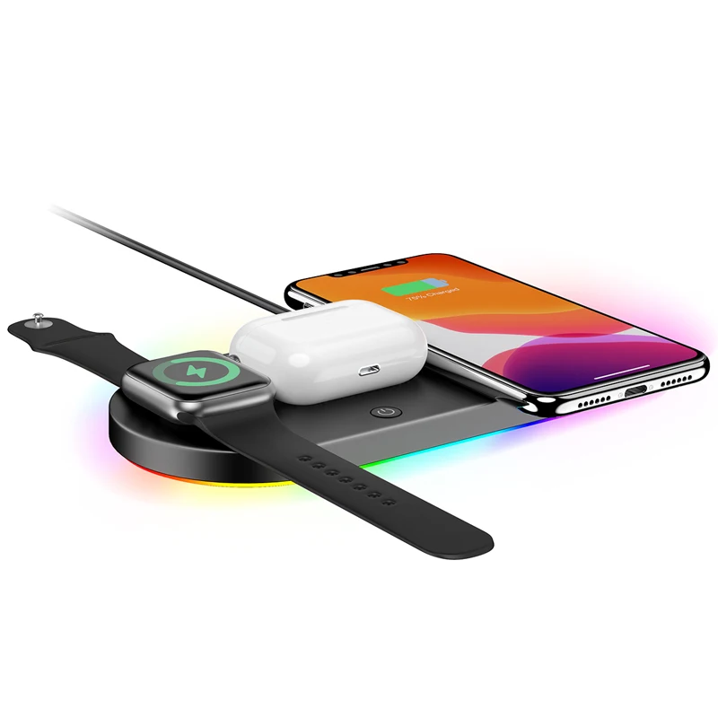 new technology 2021 qi 4 in 1 wireless charger charging dock pad for iphone apple iwatch airpods
new technology 2021 qi 4 in 1 wireless charger charging dock pad for iphone apple iwatch airpods