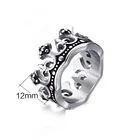 Fashion Accessories Wholesale Stainless Steel Crown Casting Ring Jewelry Custom Made