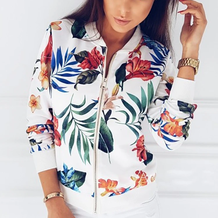 XQM Women Jacket Fashion Ladies Retro Floral Zipper Up Bomber Jacket Casual Coat Print Outwear Women Clothes
XQM Women Jacket Fashion Ladies Retro Floral Zipper Up Bomber Jacket Casual Coat Print Outwear Women Clothes