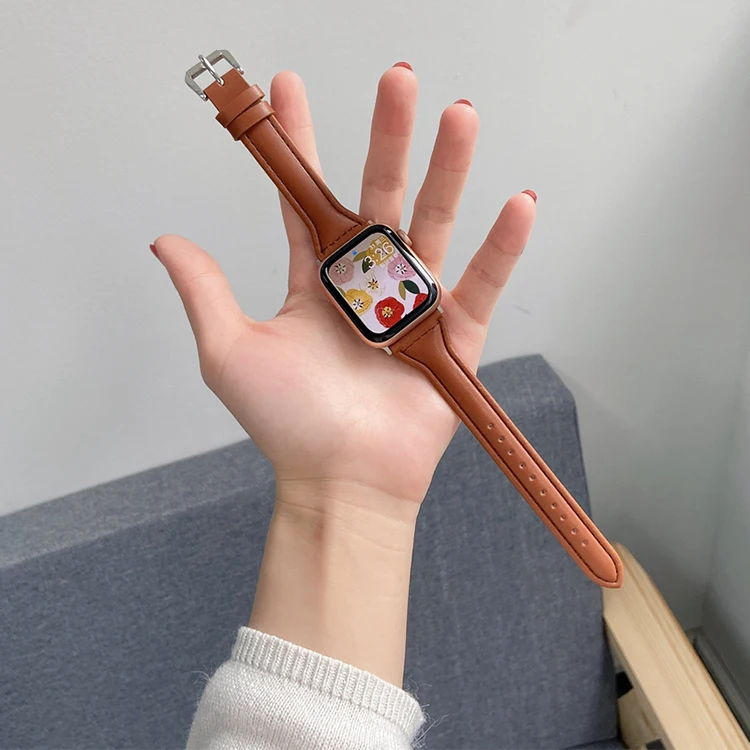 New Trending Amazon Hot Super Slim female Solid Soft Ladies Genuine Leather Warch Strap For Apple Watch Band Leather
New Trending Amazon Hot Super Slim female Solid Soft Ladies Genuine Leather Warch Strap For Apple Watch Band Leather