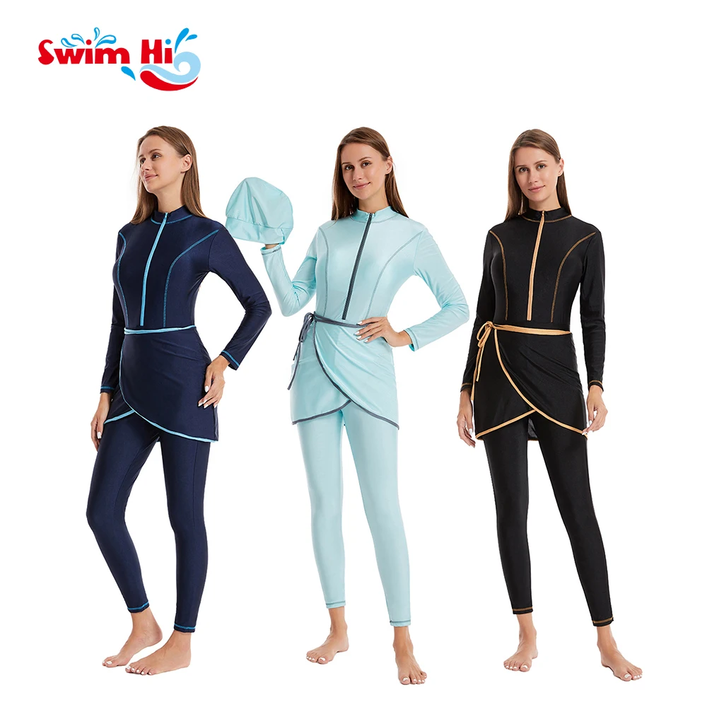 Muslim Full Coverage Swimwear Lady Islamic Swimsuit custom Swimwear swimwear Uv Protection Fashion Women One Piece Oem Service
Muslim Full Coverage Swimwear Lady Islamic Swimsuit custom Swimwear swimwear Uv Protection Fashion Women One Piece Oem Service