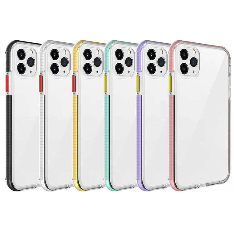 2020 new style colorful bumper shockproof crystal clear 1.5mm soft TPU transparent cell phone cover case for iphone 11 pro max
2020 new style colorful bumper shockproof crystal clear 1.5mm soft TPU transparent cell phone cover case for iphone 11 pro max
