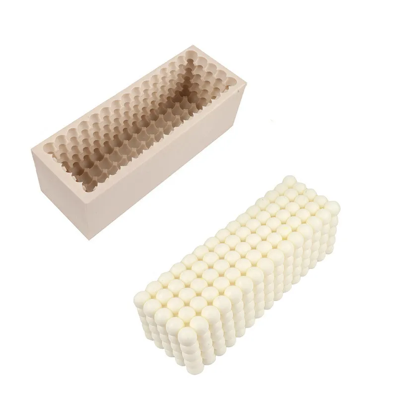 B-3068 Large size Spherical cube candle mold 3D bubble silicone mold rectangle candle
B-3068 Large size Spherical cube candle mold 3D bubble silicone mold rectangle candle