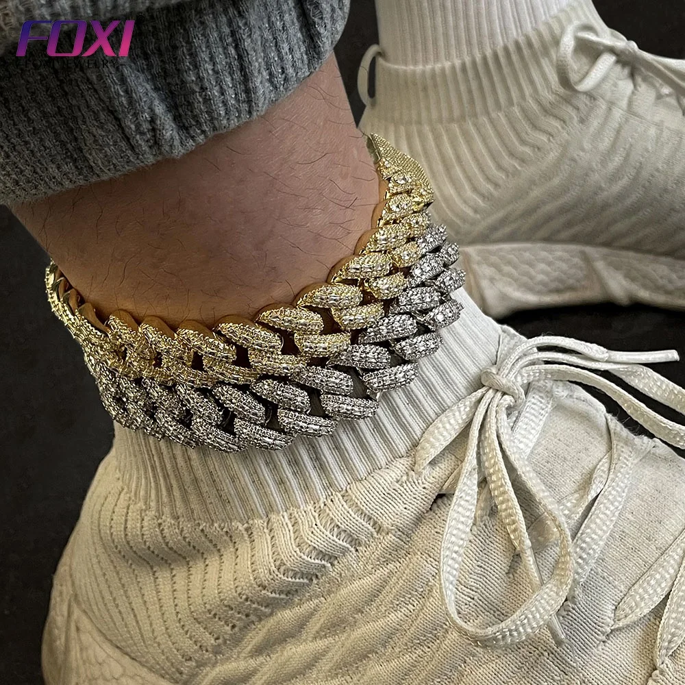 Fashion Barefoot Ankle Jewelry Blingbling Iced Out Rhinestone Anklet for Women Gold Silver Color Crystal Cuban Link Anklets
Fashion Barefoot Ankle Jewelry Blingbling Iced Out Rhinestone Anklet for Women Gold Silver Color Crystal Cuban Link Anklets