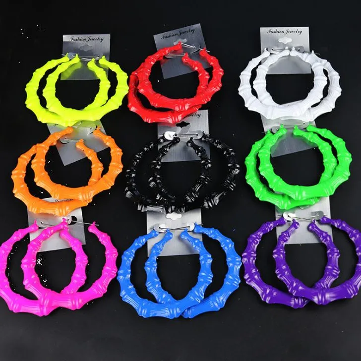 2021 colorful fluorescent bamboo earrings hip-hop fashion earrings exaggerated earrings.
2021 colorful fluorescent bamboo earrings hip-hop fashion earrings exaggerated earrings.
