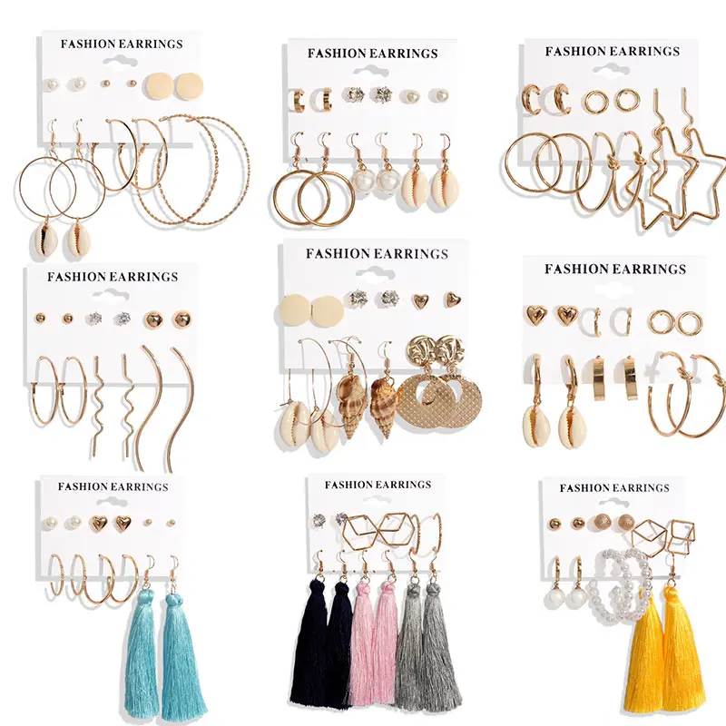 2020 Brincos Female Fashion Jewelry Vintage Tassel Acrylic Bohemian Earrings Set Big Circle Drop Earrings For Women, Multicolour
2020 Brincos Female Fashion Jewelry Vintage Tassel Acrylic Bohemian Earrings Set Big Circle Drop Earrings For Women, Multicolour