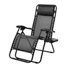 Low Price Steel Tube Folding Reclining Zero Gravity Beach Garden Camping Chair Folding Chair with Cup Holder