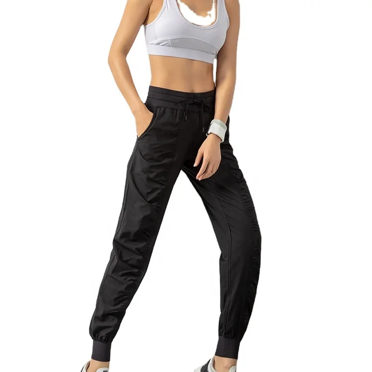QY Fitness sweatpants fabric drawstring running sports jogger ladies quick-drying sports gym sports pants with two side pockets
QY Fitness sweatpants fabric drawstring running sports jogger ladies quick-drying sports gym sports pants with two side pockets