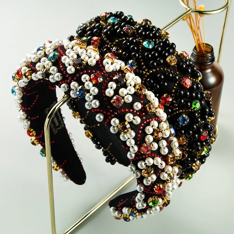 Gorgeous Baroque Pearl Crystal Padded Headband Hand Made Metal Flower Thick Sponge HairHoop Woman Wedding Party Hair Accessories, Picture shows
Gorgeous Baroque Pearl Crystal Padded Headband Hand Made Metal Flower Thick Sponge HairHoop Woman Wedding Party Hair Accessories, Picture shows