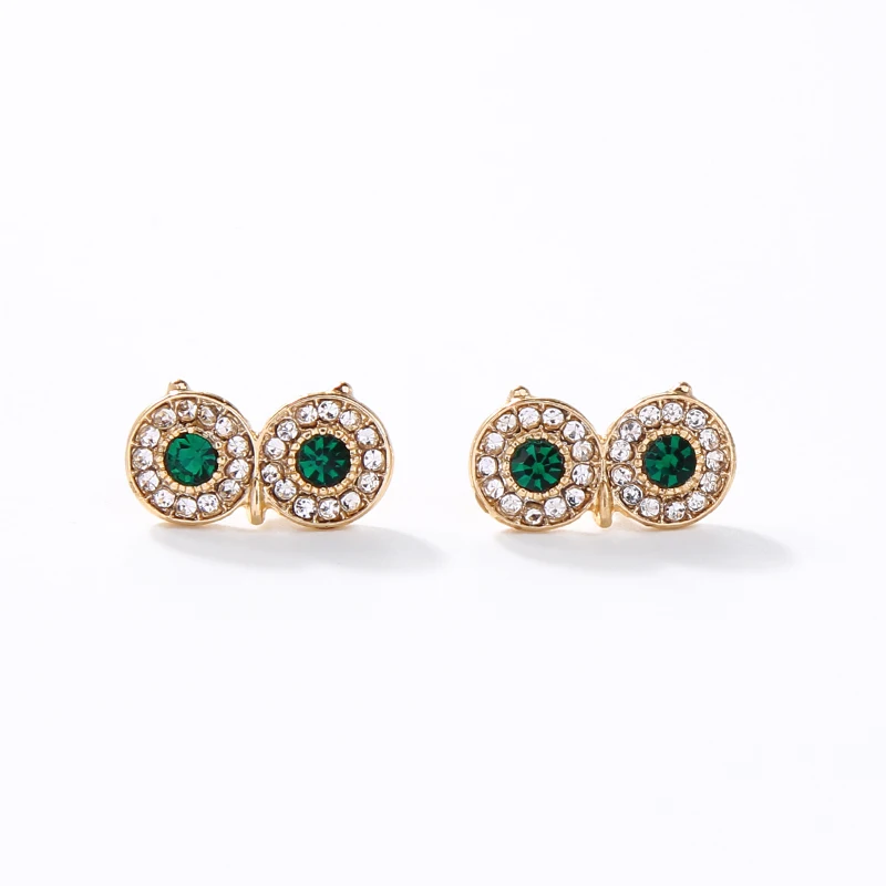 e9112305 Latest Creative Design Geometric Round Double Emerald Green Eyes Crystal Jewelry Tiny Stud Earrings Wholesale, Gold
e9112305 Latest Creative Design Geometric Round Double Emerald Green Eyes Crystal Jewelry Tiny Stud Earrings Wholesale, Gold