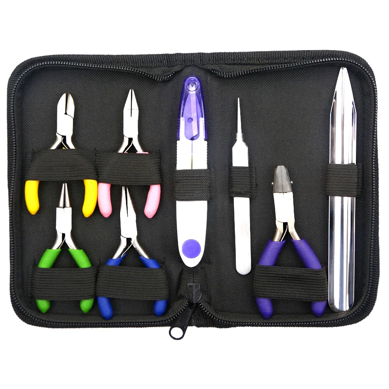 XuQian jewelry tools Diy handmade 8 Pieces Tool Kit With Zip Pouch For Jewelry Making
XuQian jewelry tools Diy handmade 8 Pieces Tool Kit With Zip Pouch For Jewelry Making
