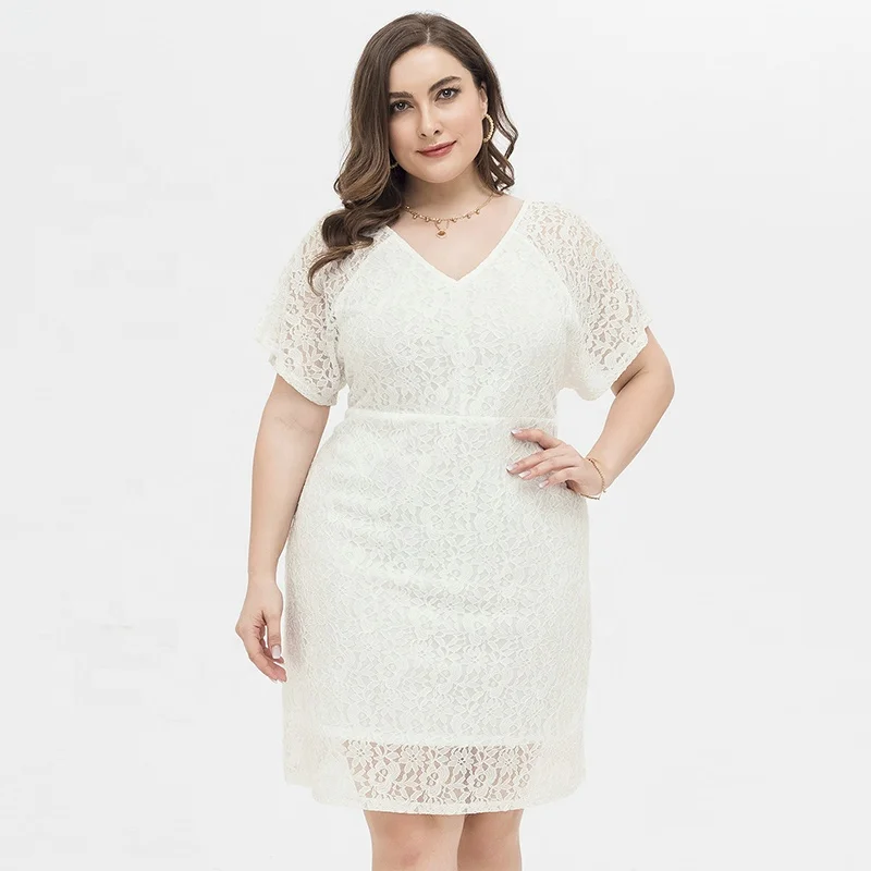Premium Quality Shein Dress Casual Summer Plus Size Short Sleeve White V-Neck Lace Dress Women
Premium Quality Shein Dress Casual Summer Plus Size Short Sleeve White V-Neck Lace Dress Women