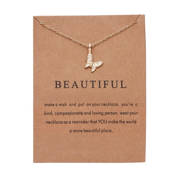 Personalize Statement Butterfly Necklace Women Fashion Simple Gold Elegant Minimalist Necklace Chain, Picture shows
Personalize Statement Butterfly Necklace Women Fashion Simple Gold Elegant Minimalist Necklace Chain, Picture shows