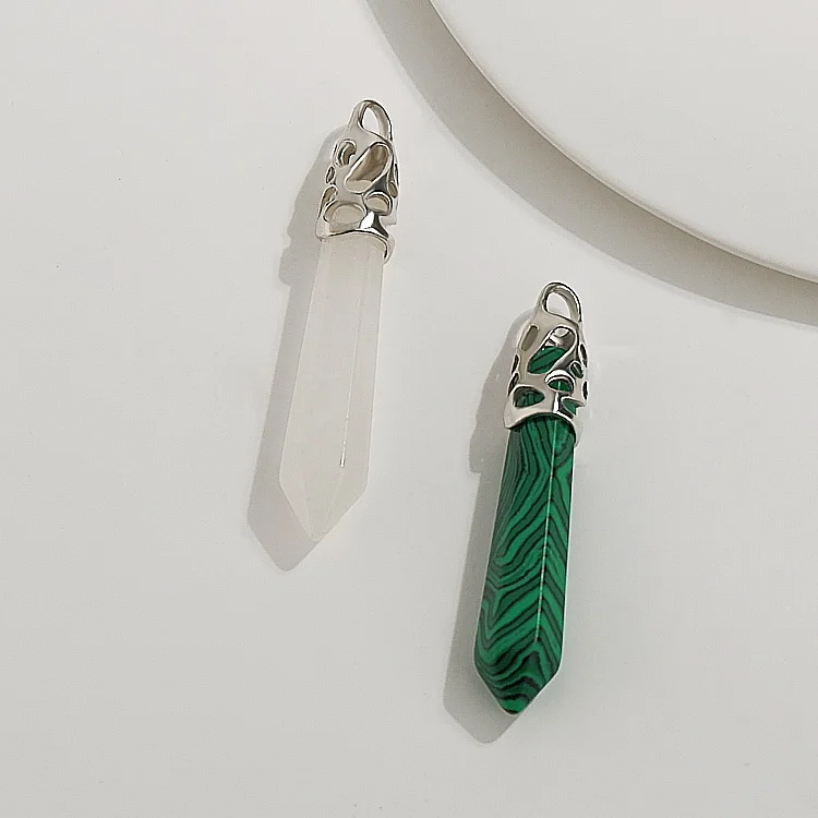 Bohemia Style colored healing natural stone stick shape crystal necklaces pendant for jewelry making, Multi-colors
Bohemia Style colored healing natural stone stick shape crystal necklaces pendant for jewelry making, Multi-colors